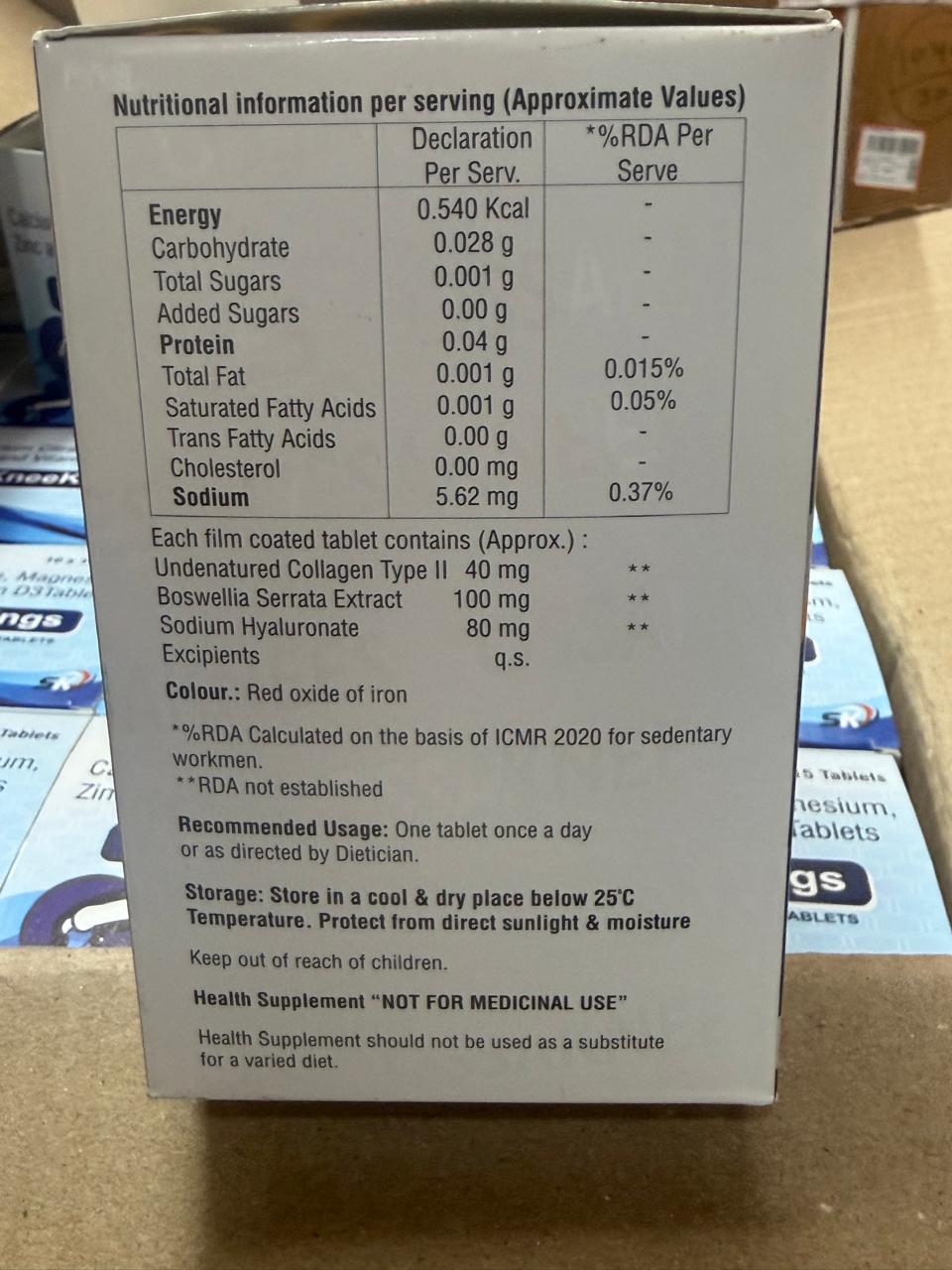Ossaknees nutritional information